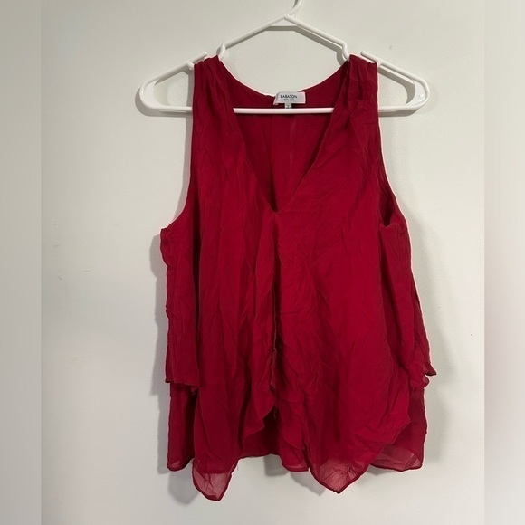 Babaton Red Tank Top  Blouse - Picture 1 of 3